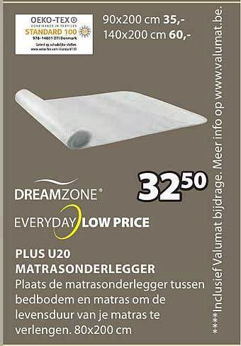 Jysk Plus u20 matrasonderlegger aanbieding