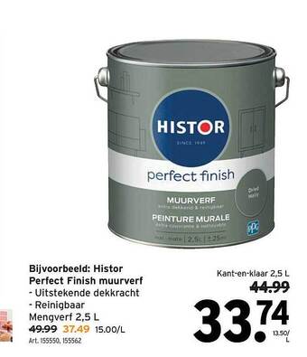 GAMMA Histor perfect finish muurverf aanbieding