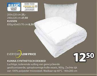 Jysk Kunna synthetisch dekbed aanbieding