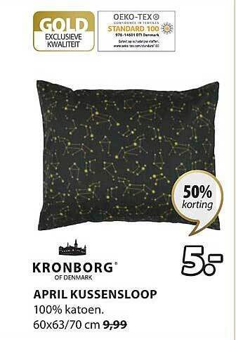 Jysk April kussensloop aanbieding