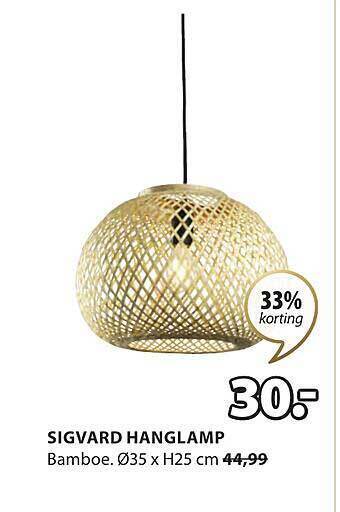 Jysk Sigvard hanglamp aanbieding