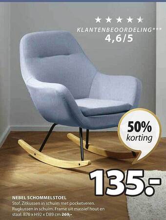 Jysk Nebel schommelstoel aanbieding