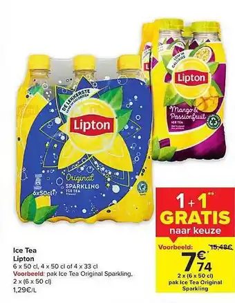 Hyper Carrefour Ice tea lipton aanbieding