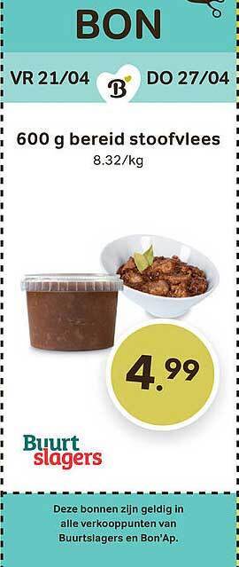 Bon Ap Bereid stoofvlees aanbieding