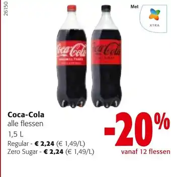 Colruyt Cola-Cola regular 1.5L aanbieding