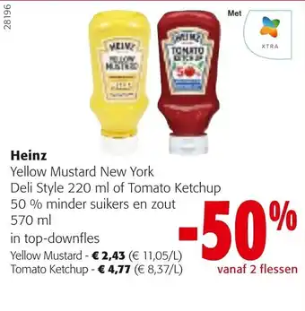 Colruyt Heinz yellow mustard 570ML aanbieding
