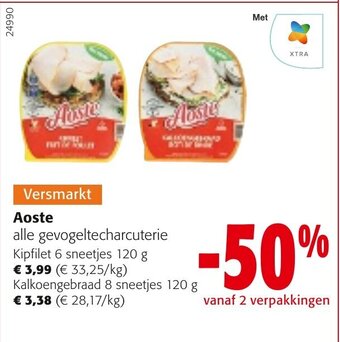 Colruyt Aoste kalkoengebraad 8 sneetjes 120G aanbieding