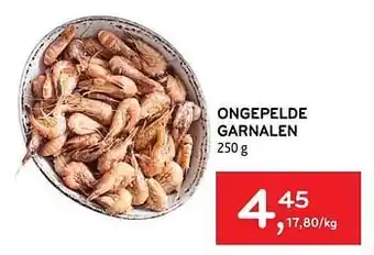 Alvo Ongepelde garnalen 250 g aanbieding