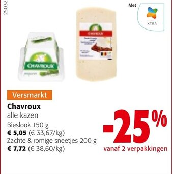 Colruyt Chavroux bieslook 150G aanbieding