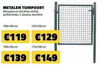 Bouwcenter Frans Vlaeminck Metalen tuinpoort aanbieding