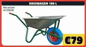 Bouwcenter Frans Vlaeminck Kruiwagen met vol wiel aanbieding