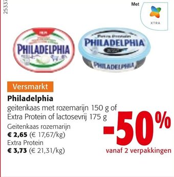Colruyt Philadelphia geitenkaas rozemarijn 150G aanbieding