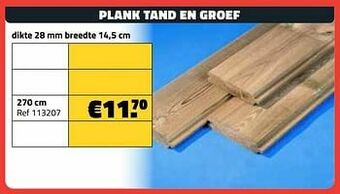 Bouwcenter Frans Vlaeminck Plank tand en groef aanbieding
