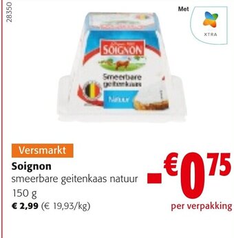 Soignon smeerbare geitenkaas natuur 150G
