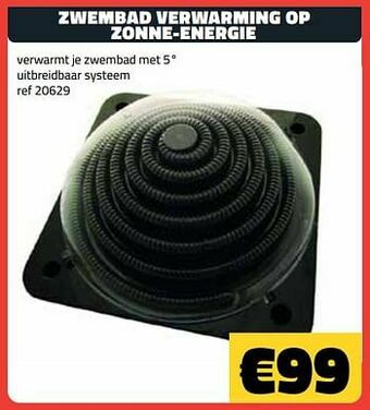 Bouwcenter Frans Vlaeminck Zwembad verwarming op zonne-energie aanbieding