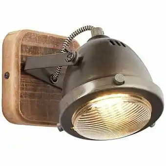 Brilliant wandlamp Carmen - hout - GU10 - Leen Bakker