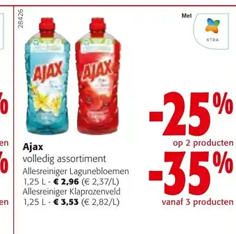 Colruyt Ajax allesreiniger lagunebloemen 1,25L aanbieding