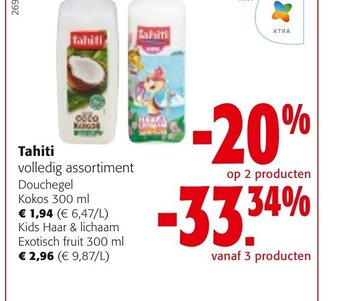 Colruyt Tahiti douchegel kokos 300ml aanbieding