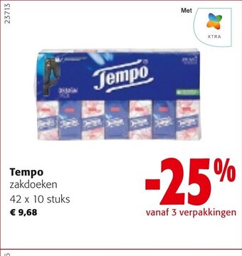 Colruyt Tempo zakdoeken 42 x 10 stuks aanbieding