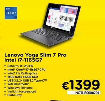Lenovo Yoga Slim 7 Pro Intel i7-1165G7