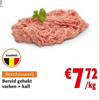 Colruyt Bereid gehakt varken + kalf per kg aanbieding