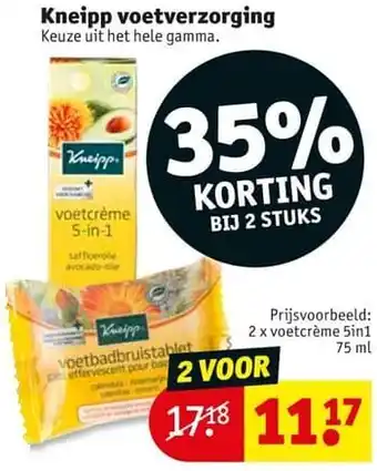 Kneipp voetcrème 5in1 75 ml