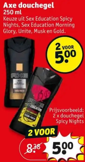 Kruidvat Axe douchegel 250 ml aanbieding