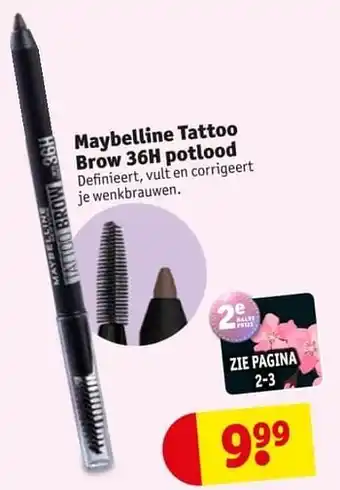 Maybelline tattoo brow 36h potlood