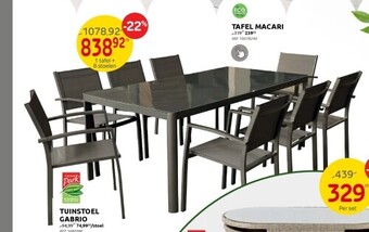 Brico Tuinstoel gabrio aanbieding