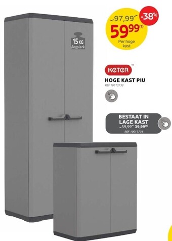 Brico Hoge kast piu aanbieding