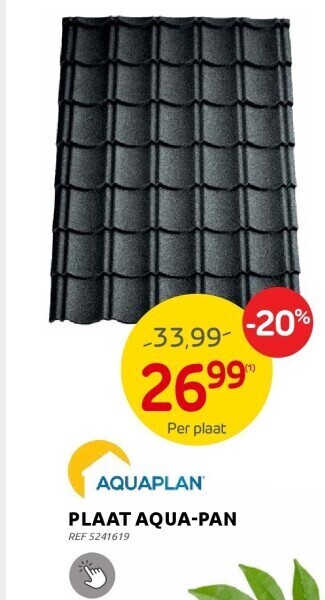 Brico Plaat aqua-pan aanbieding