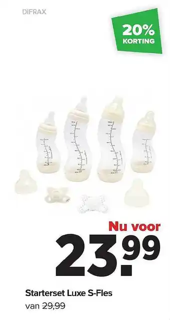 Baby-Dump Starterset luxe sfles aanbieding