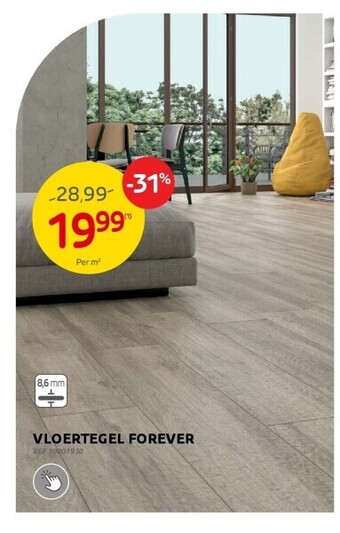 Brico Vloertegel forever aanbieding
