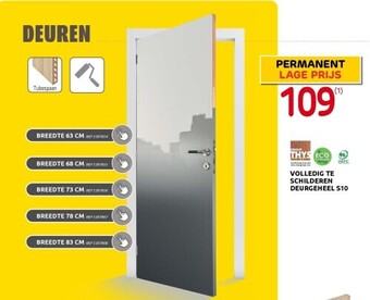 Brico Volledig te schilderen deurgeheel s10 aanbieding