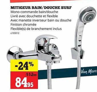 Mitigeur bain-douche surf
