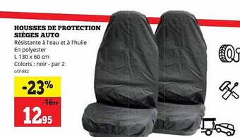 Housses de protection sièges auto