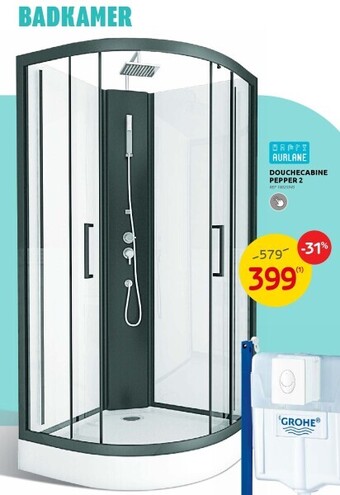 Brico Douchecabine pepper 2 aanbieding
