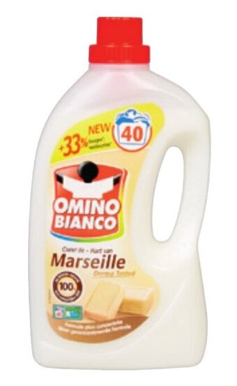 Colruyt Omino Bianco vloeibaar wasmiddel hart van marseille 40 dosissen 2 L aanbieding