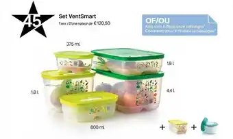 Tupperware Set ventsmart aanbieding
