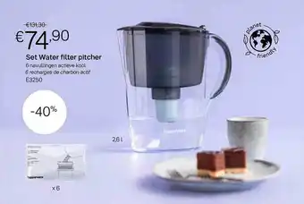 Tupperware Set water filter pitcher aanbieding