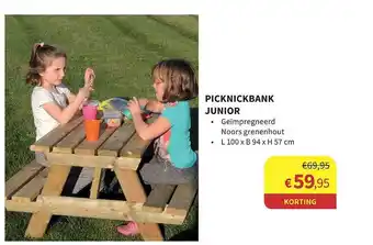 Horta Picknickbank junior aanbieding