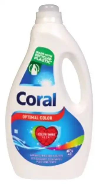 Colruyt Coral vloeibaar wasmiddel optimal color 40 dosissen 1,92 L aanbieding