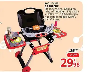 Barbecue b73 x d31 x h68.5 cm
