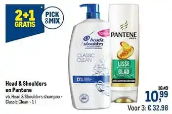 Makro Head + shoulders shampoo - classic clean aanbieding