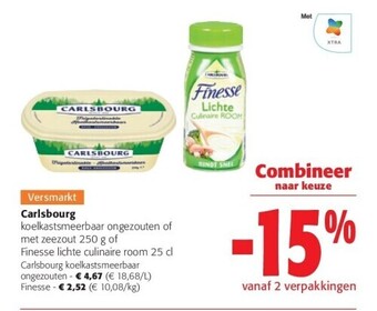 Colruyt Carlsbourg ongezouten aanbieding