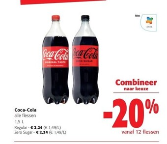 Colruyt Coca-cola alle flessen 1,5 l aanbieding