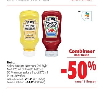 Colruyt Heinz yellow mustard aanbieding