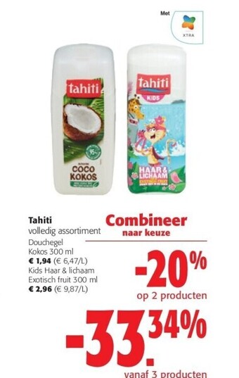 Colruyt Tahiti douchegel kokos 300 ml aanbieding