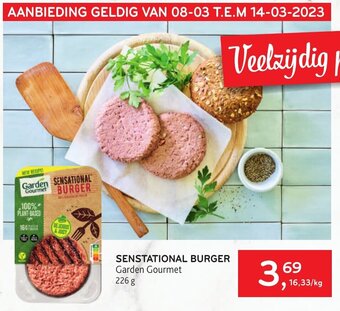 Alvo Sensational burger garden gourmet 226g aanbieding