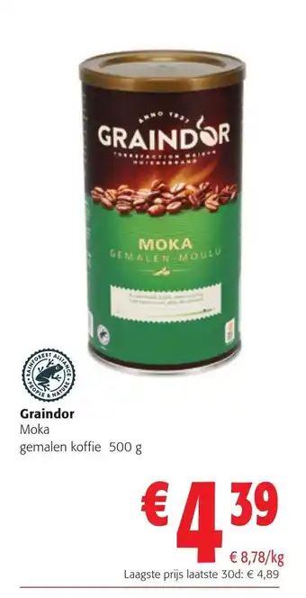 Colruyt Graindor Moka Gemalen Koffie 500g aanbieding